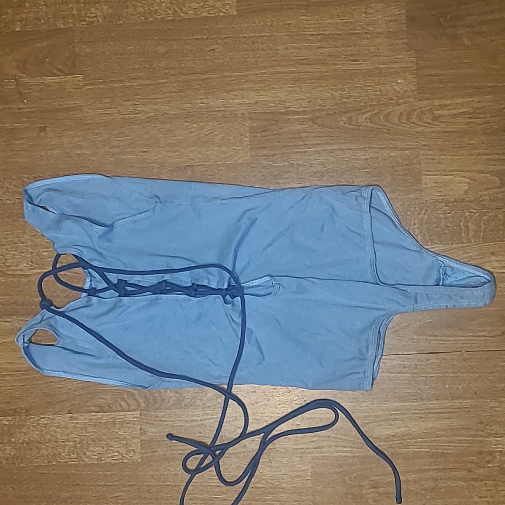 🛍 Bodysuit With Lace Up Detail  Size Small